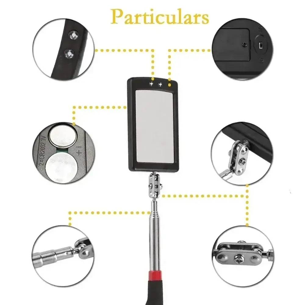 Mini stylo magnétique télescopique, vue rapprochée