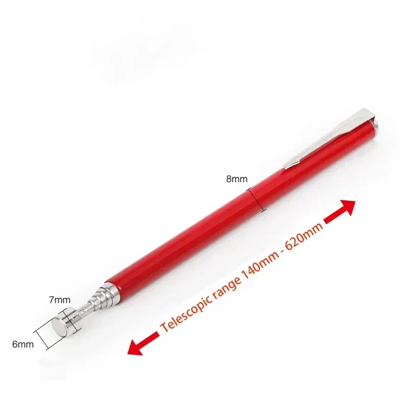 Mini stylo magnétique télescopique portable, outil de ramassage pour boulons et écrous 10