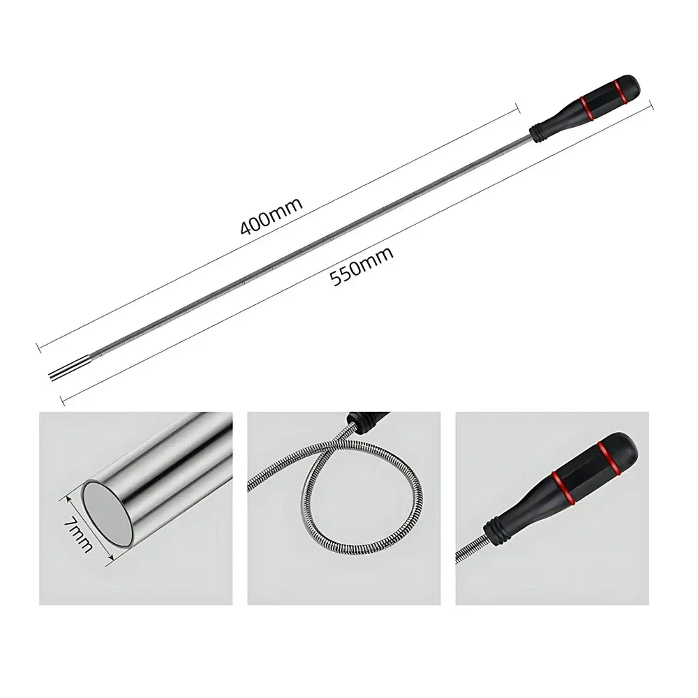 Mini stylo magnétique télescopique portable, outil de ramassage pour boulons et écrous 12