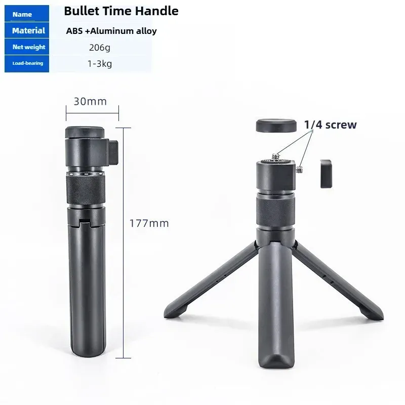 Trépied à poignée rotative pour Insta360 X5, X4, X4 Air, X3 et DJI Osmo 360 – Accessoires pour caméra panoramique 8