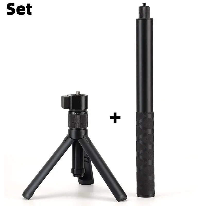 Trépied à poignée rotative pour Insta360 X5, X4, X4 Air, X3 et DJI Osmo 360 – Accessoires pour caméra panoramique 7