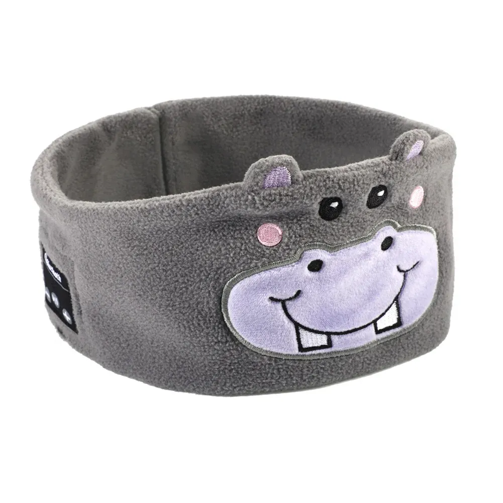 Écouteurs sans fil pour enfants avec masque de sommeil, casque Bluetooth, ensemble sauna Vpig, bandeau de sauna pour dormir, motif animal de dessin animé 15
