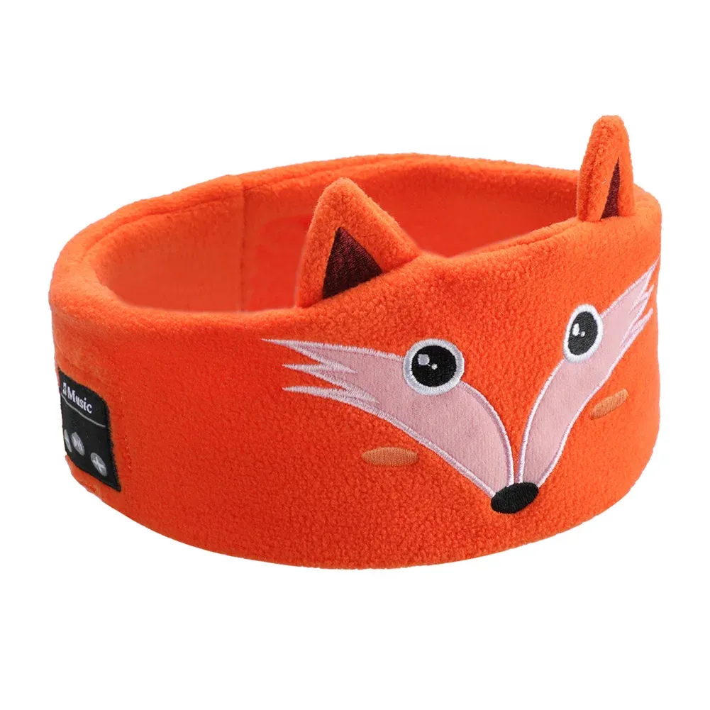 Écouteurs sans fil pour enfants avec masque de sommeil, casque Bluetooth, ensemble sauna Vpig, bandeau de sauna pour dormir, motif animal de dessin animé 11