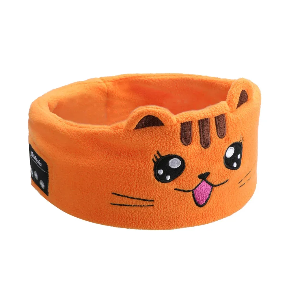 Écouteurs sans fil pour enfants avec masque de sommeil, casque Bluetooth, ensemble sauna Vpig, bandeau de sauna pour dormir, motif animal de dessin animé 9