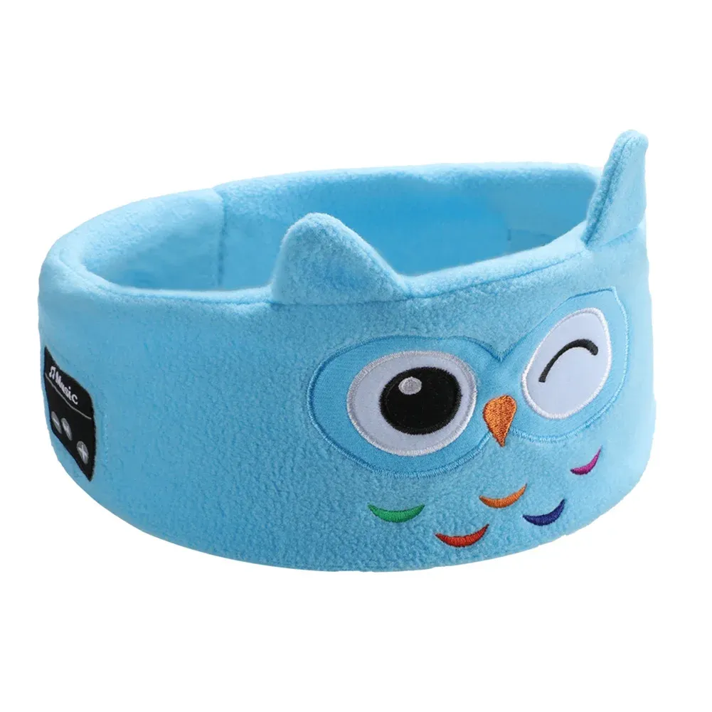 Écouteurs sans fil pour enfants avec masque de sommeil, casque Bluetooth, ensemble sauna Vpig, bandeau de sauna pour dormir, motif animal de dessin animé 21