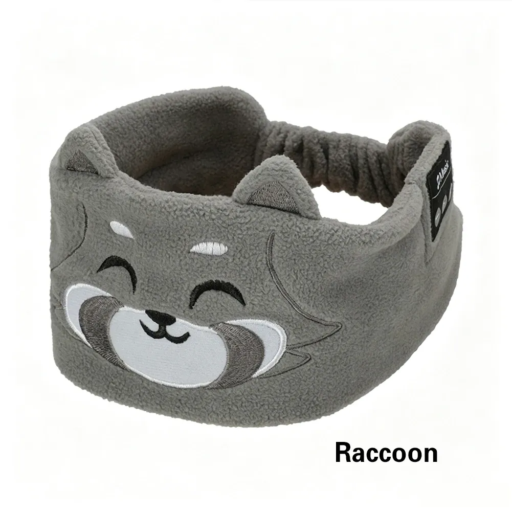 Écouteurs sans fil pour enfants avec masque de sommeil, casque Bluetooth, ensemble sauna Vpig, bandeau de sauna pour dormir, motif animal de dessin animé 12