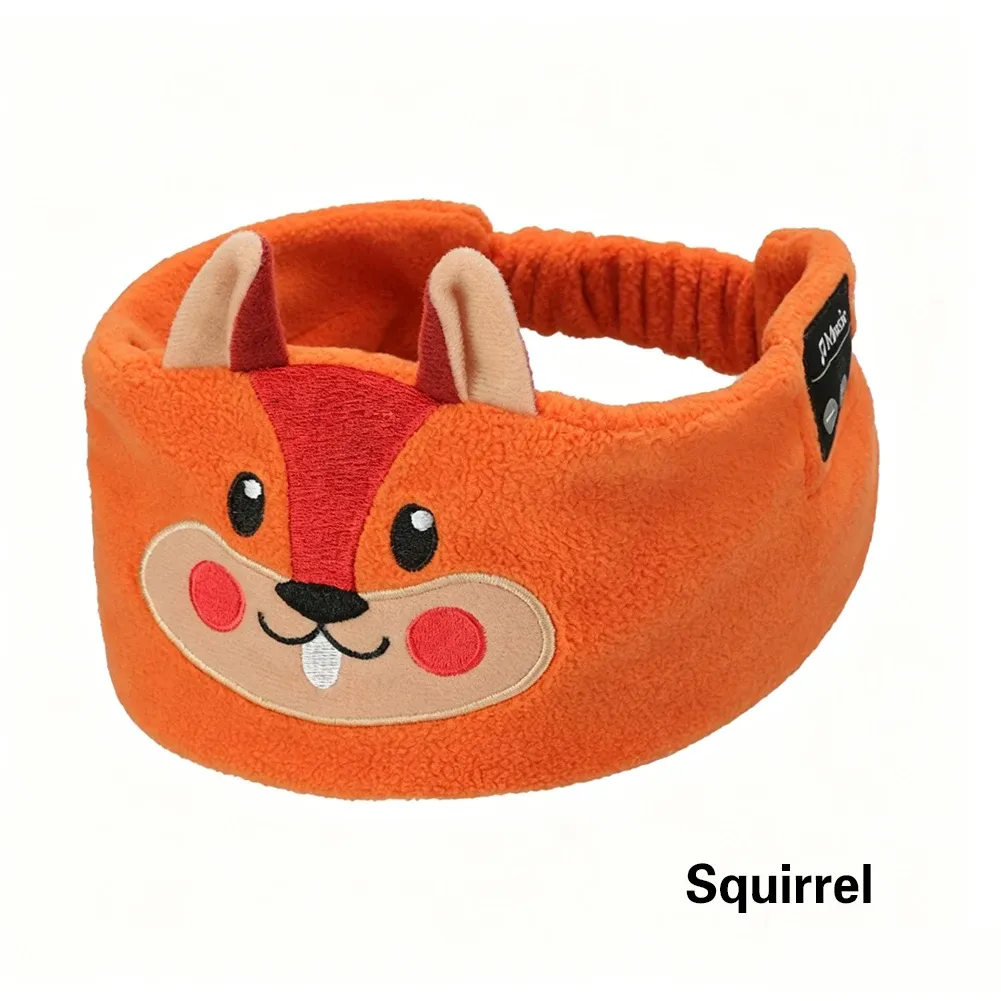 Écouteurs sans fil pour enfants avec masque de sommeil, casque Bluetooth, ensemble sauna Vpig, bandeau de sauna pour dormir, motif animal de dessin animé 17