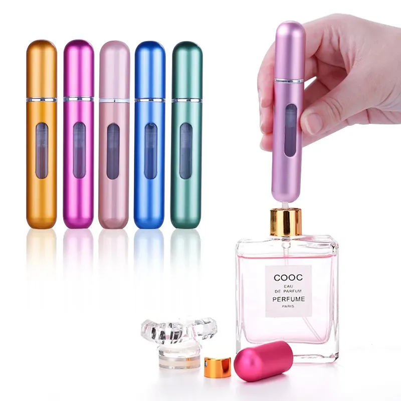 Détail du flacon de voyage rechargeable