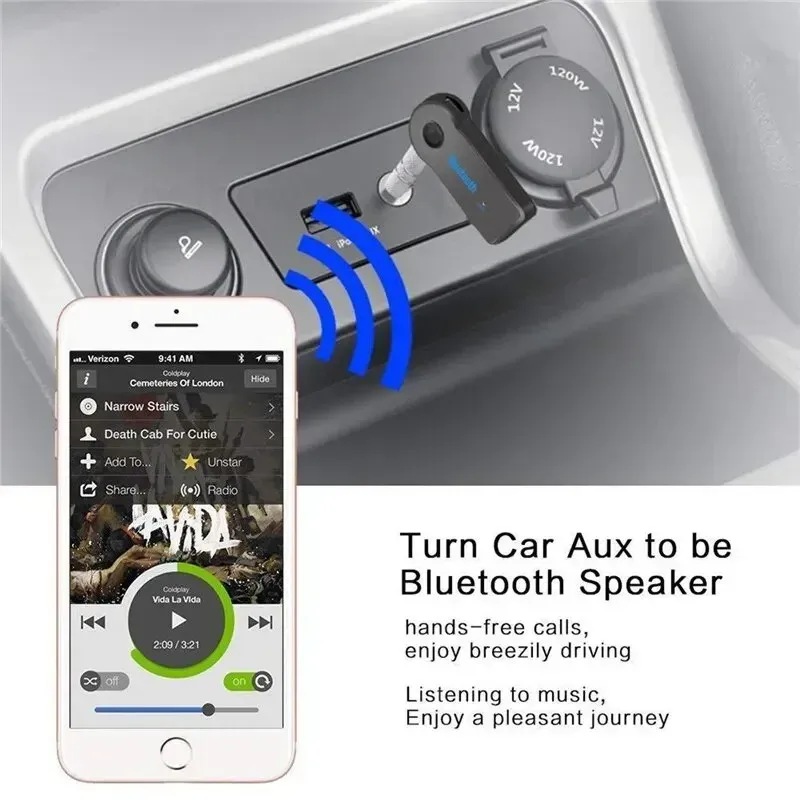 Récepteur Bluetooth avec câbles de connexion