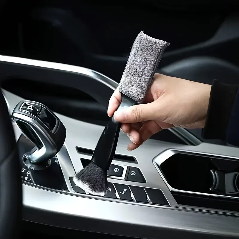 Brosse de nettoyage pour grilles d'aération de climatisation, outil de détailing intérieur automobile 2
