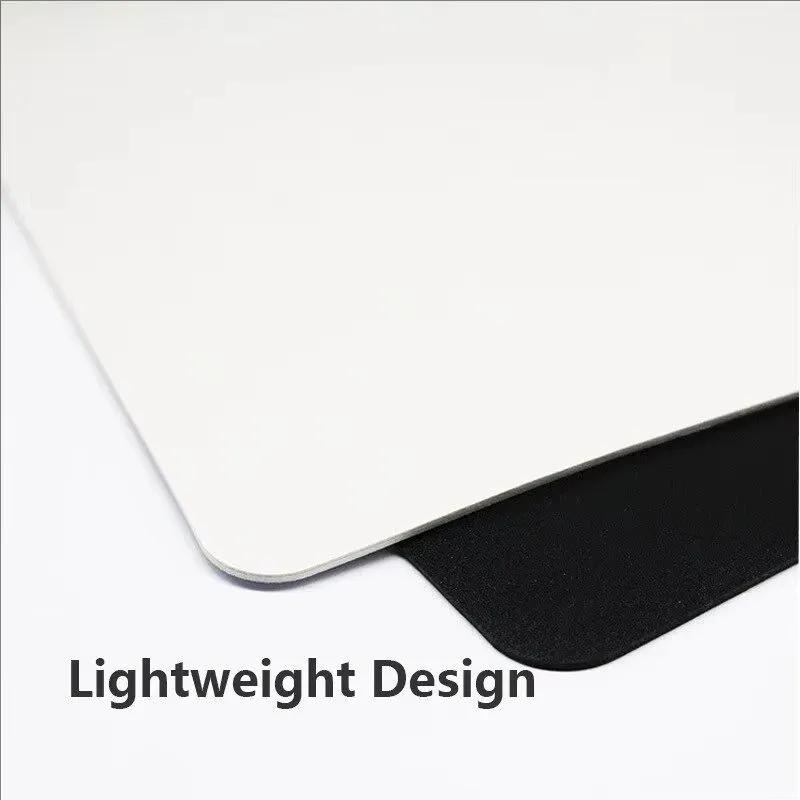 Tapis de souris gaming Esports universel pour ordinateur de bureau et portable, design épuré, noir, base en caoutchouc antidérapante, format compact 5