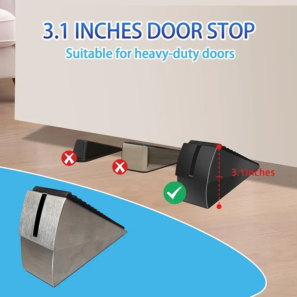 Butée de porte à ressort en situation d'utilisation