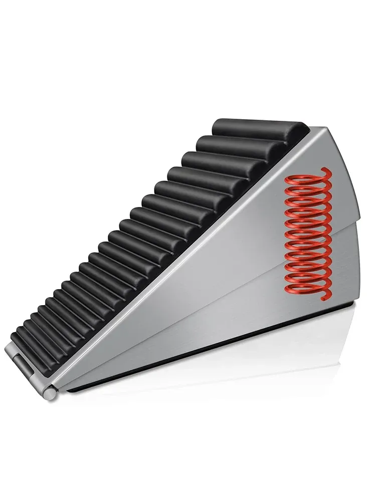 Butée de porte renforcée à ressort, protection anti-collision, butée de porte coupe-vent 7
