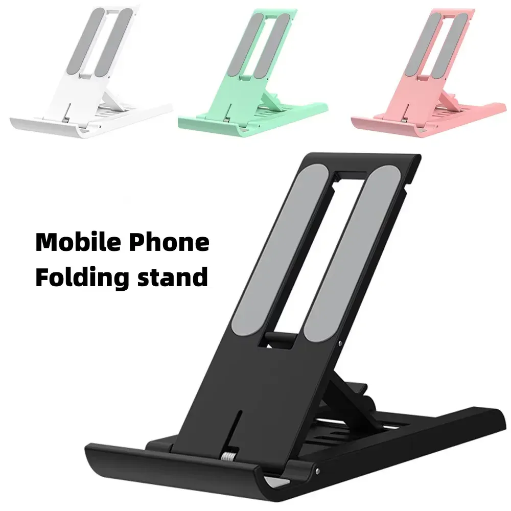 Support de téléphone pliable de bureau, mini support portable compatible Xiaomi, iPhone et Samsung