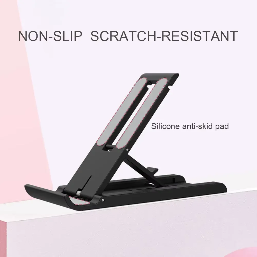 Support de téléphone pliable de bureau, mini support portable compatible Xiaomi, iPhone et Samsung 5