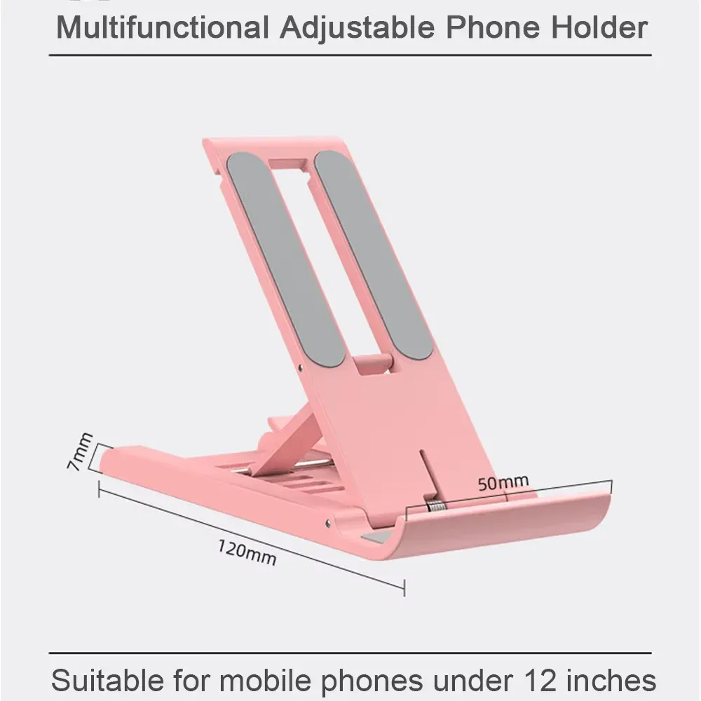 Support de téléphone pliable de bureau, mini support portable compatible Xiaomi, iPhone et Samsung 6