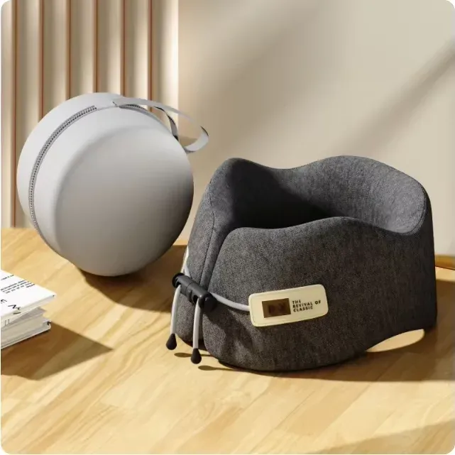 Oreiller de voyage en U en mousse à mémoire de forme, pour le cou et les épaules 9