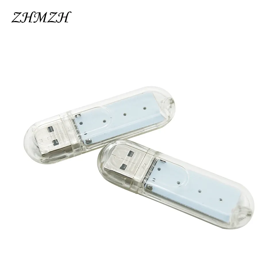 Lampe LED portable USB 3 LED 1,5 W, lampe de lecture, veilleuse USB, mini lampe de livre, alimentation par batterie externe DC 5 V, 12 couleurs 5