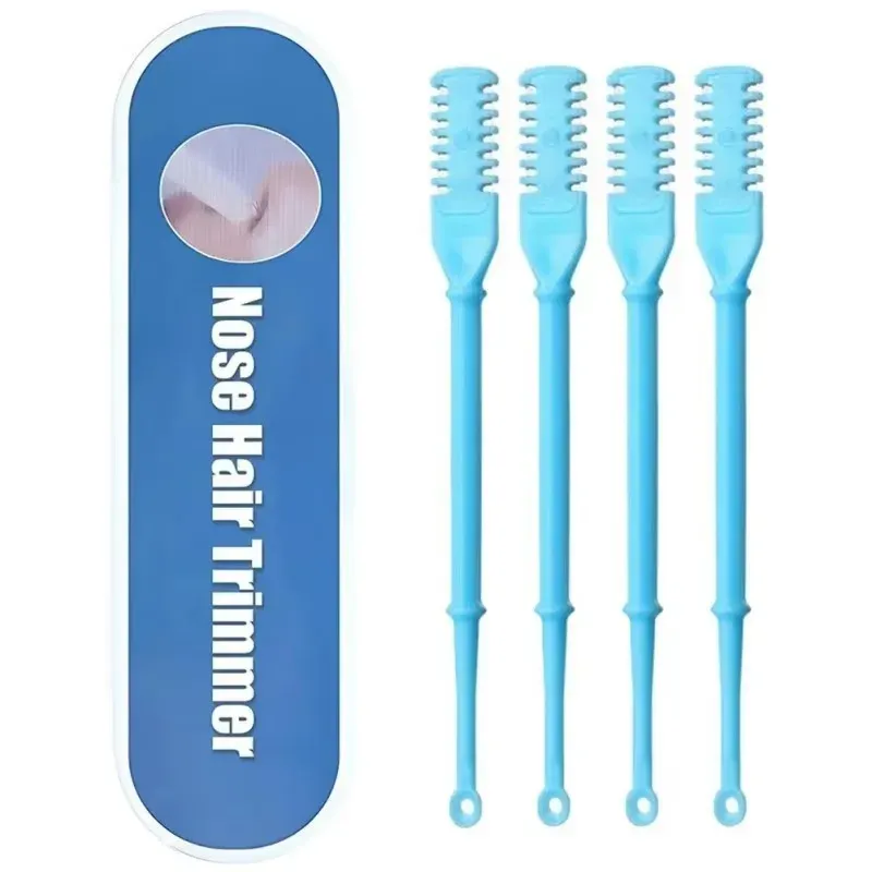 Ensemble de tondeuse manuelle à double tête pour poils de nez, pour hommes et femmes 10