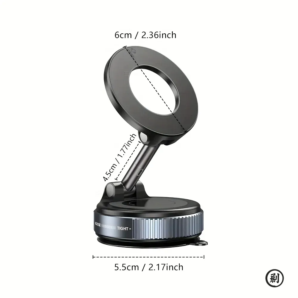Support de téléphone magnétique puissant pour voiture, design pliable à 360° – Support réglable à ventouse pour voiture, bureau, salle de bain et usage universel 3