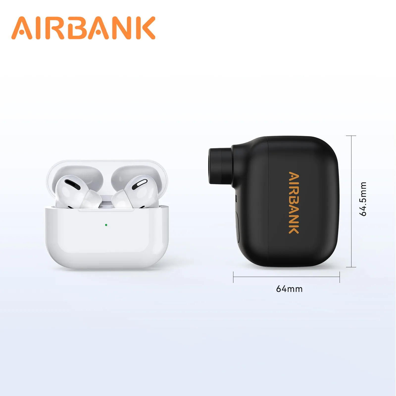 Mini pompe à vélo portable rechargeable, 100 PSI, 5 V, USB-C, pour valves Schrader et Presta, AS100