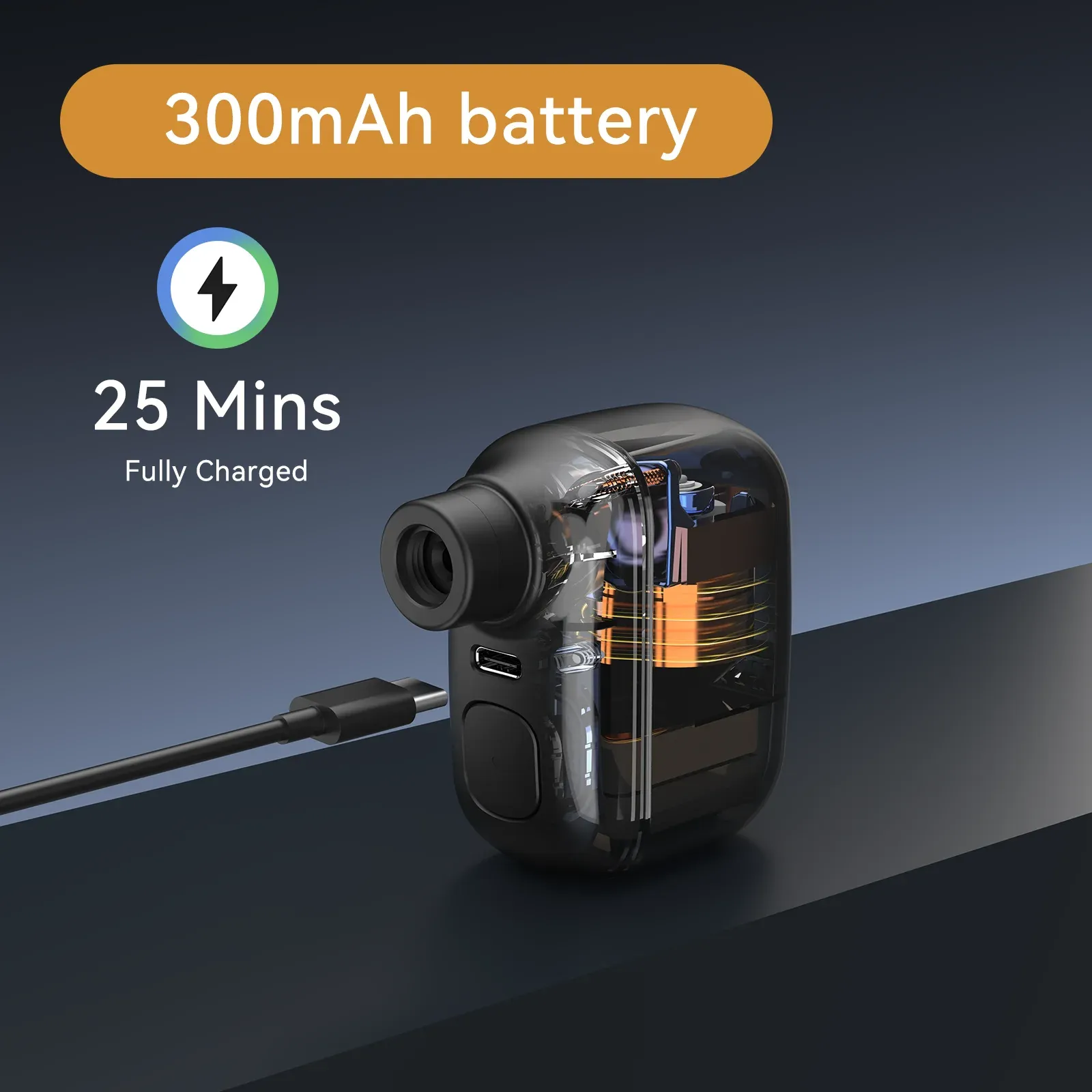 Mini pompe à vélo portable rechargeable, 100 PSI, 5 V, USB-C, pour valves Schrader et Presta, AS100 3