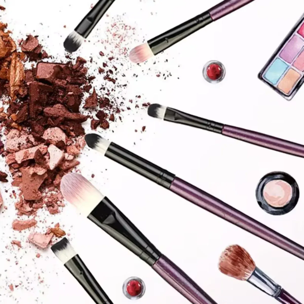 Ensemble de 20 pinceaux de maquillage : pinceau eyeliner, pinceau de estompage, pinceaux pour joues, yeux et fond de teint 4
