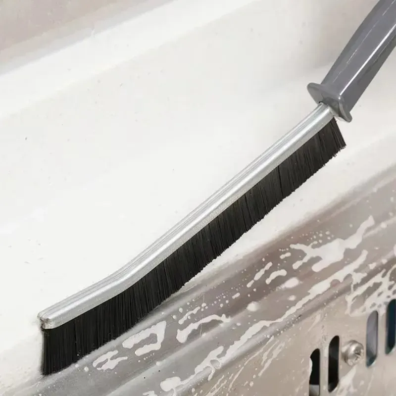 Brosse de nettoyage durable pour joints de carrelage à poils durs, idéale pour cuisine, toilettes et douche, lot de 8 3