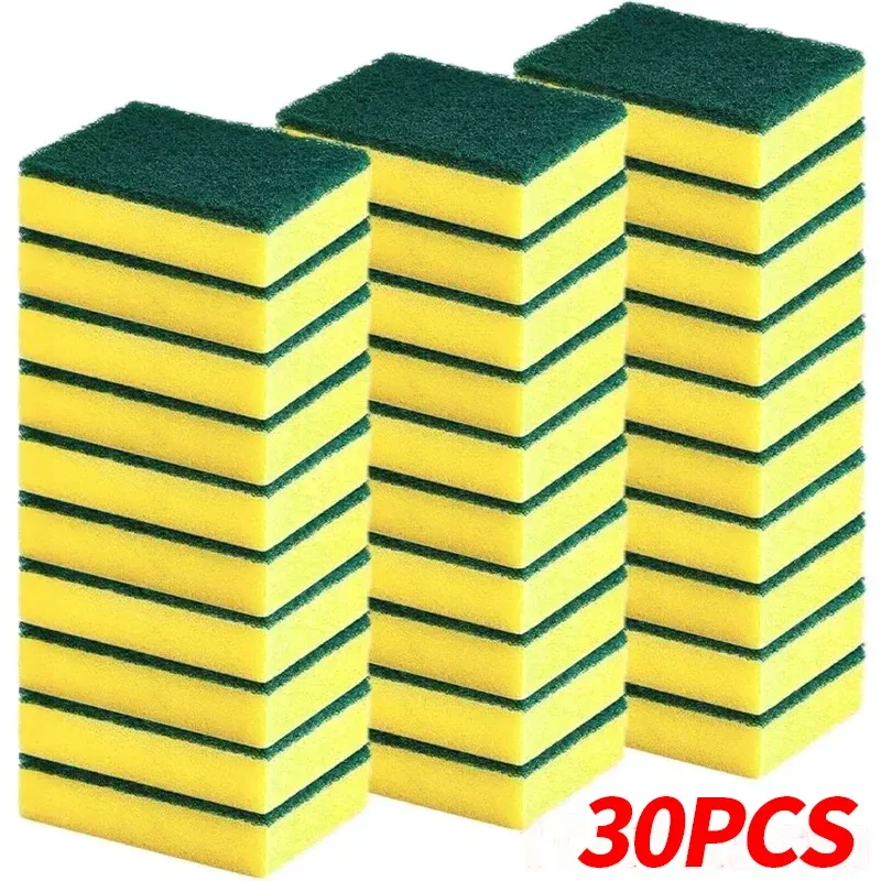 Éponge magique double face très absorbante pour nettoyer les casseroles, éponge anti-rouille, brosse de nettoyage, outil de nettoyage de cuisine 9