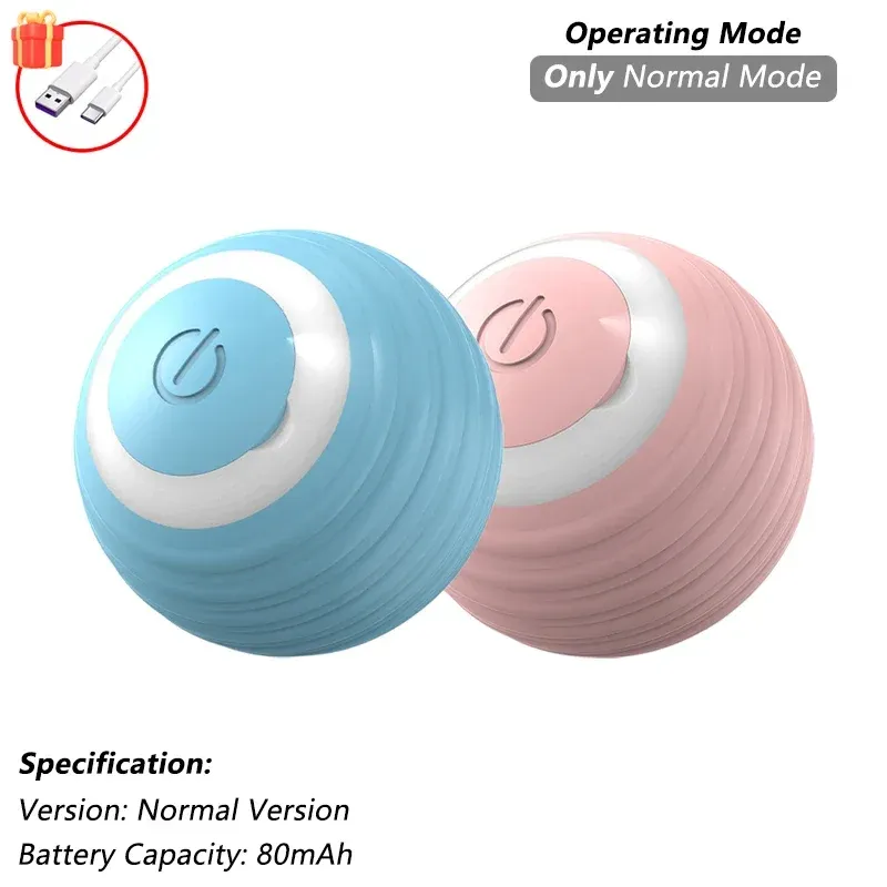 Jouet interactif pour chat iLMH, balle roulante automatique rechargeable avec fausse queue, jouet électrique intelligent imitant une souris (lot de 1 ou 2) 24