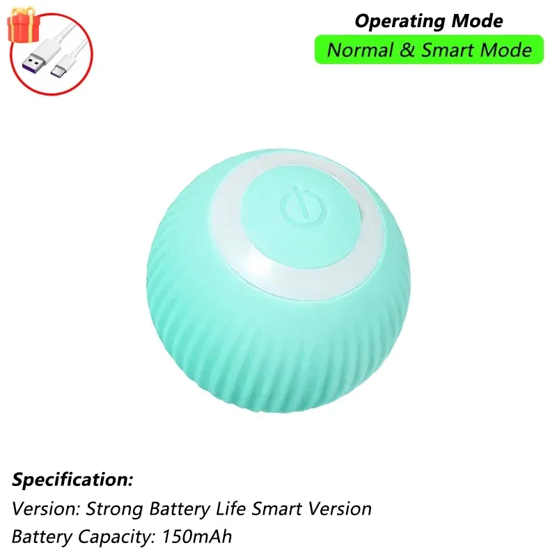Jouet interactif pour chat iLMH, balle roulante automatique rechargeable avec fausse queue, jouet électrique intelligent imitant une souris (lot de 1 ou 2) 13