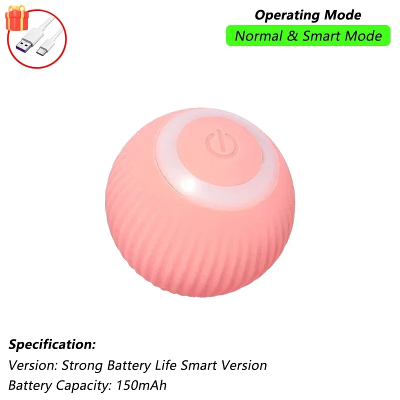 Jouet interactif pour chat iLMH, balle roulante automatique rechargeable avec fausse queue, jouet électrique intelligent imitant une souris (lot de 1 ou 2) 14