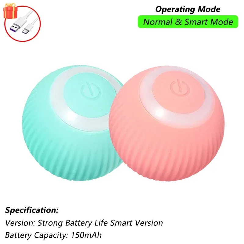 Jouet interactif pour chat iLMH, balle roulante automatique rechargeable avec fausse queue, jouet électrique intelligent imitant une souris (lot de 1 ou 2) 7