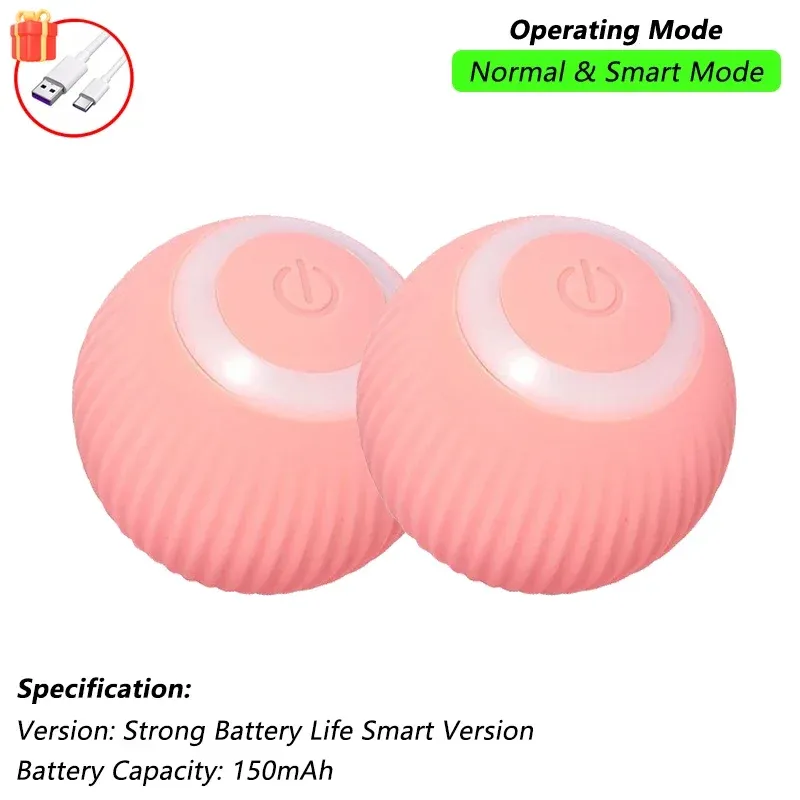Jouet interactif pour chat iLMH, balle roulante automatique rechargeable avec fausse queue, jouet électrique intelligent imitant une souris (lot de 1 ou 2) 9