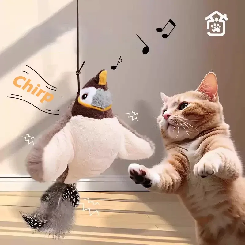 Jouet interactif pour chat iLMH, balle roulante automatique rechargeable avec fausse queue, jouet électrique intelligent imitant une souris (lot de 1 ou 2) 16