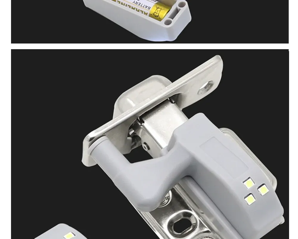Lampe LED à capteur éclairant un meuble de rangement