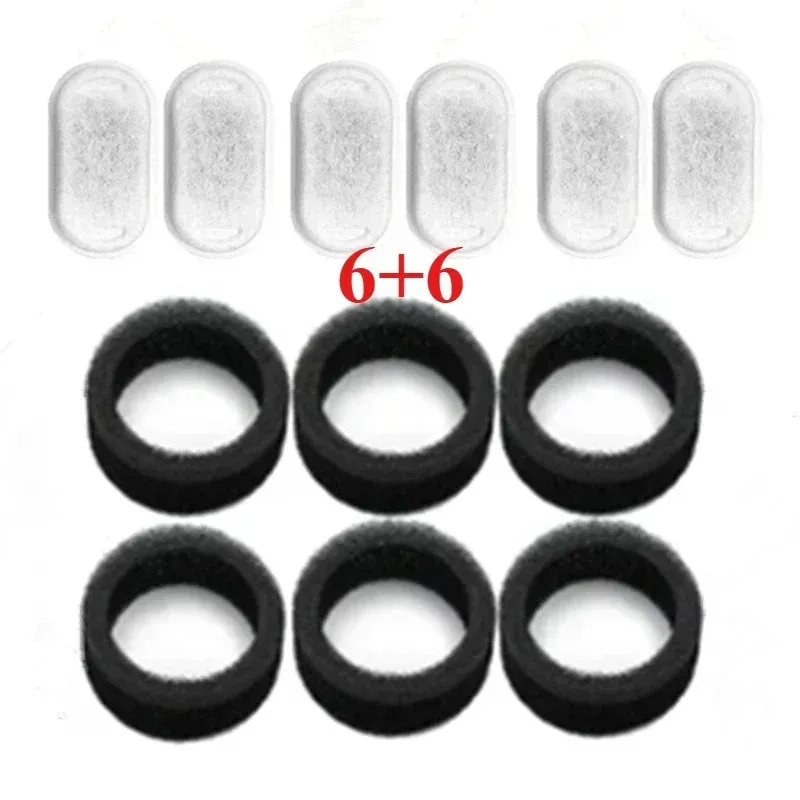 Filtres en éponge de charbon actif pour fontaine à eau pour chat, lot de 6, 8, 12 ou 15 pièces, compatible distributeur d'eau en acier inoxydable 8