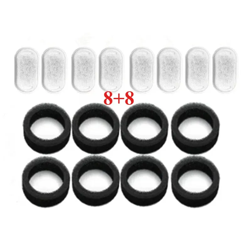 Filtres en éponge de charbon actif pour fontaine à eau pour chat, lot de 6, 8, 12 ou 15 pièces, compatible distributeur d'eau en acier inoxydable 7