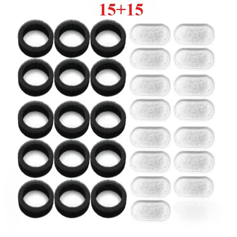 Filtres en éponge de charbon actif pour fontaine à eau pour chat, lot de 6, 8, 12 ou 15 pièces, compatible distributeur d'eau en acier inoxydable 9