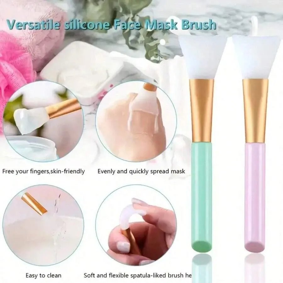 Ensemble de brosses nettoyantes pour le visage en silicone, exfoliantes et douces, nettoyage en profondeur, démaquillage, élimination des points noirs, 1/3/6 pièces 2