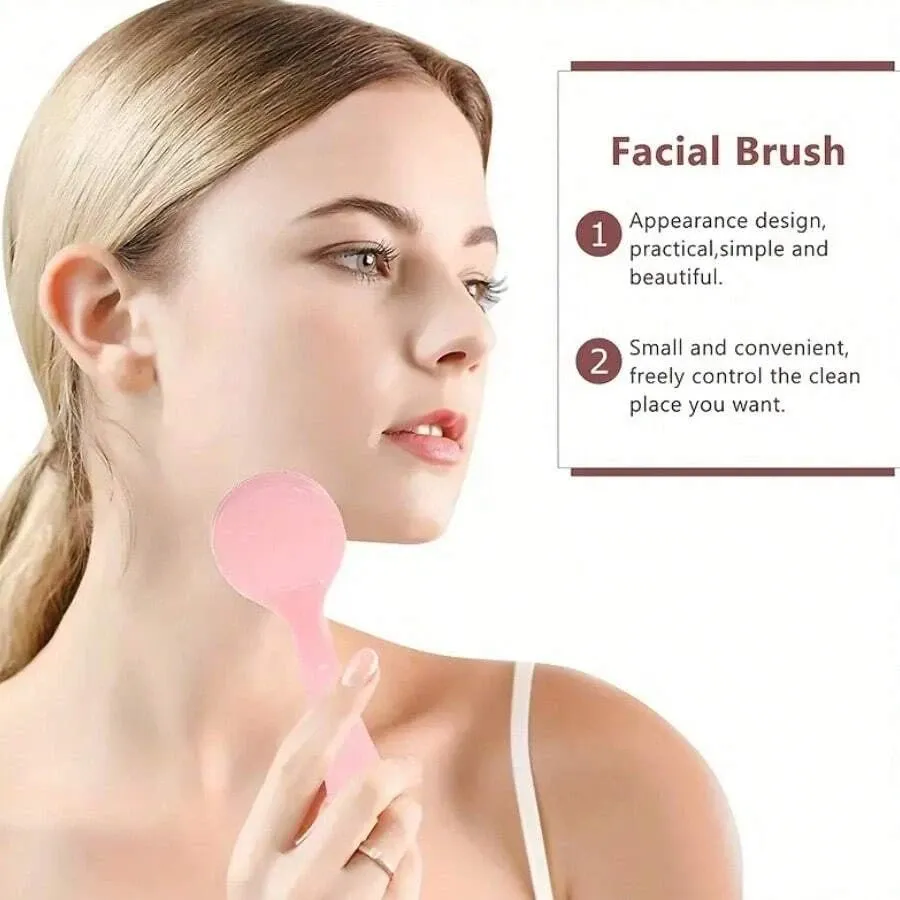 Ensemble de brosses nettoyantes pour le visage en silicone, exfoliantes et douces, nettoyage en profondeur, démaquillage, élimination des points noirs, 1/3/6 pièces 4