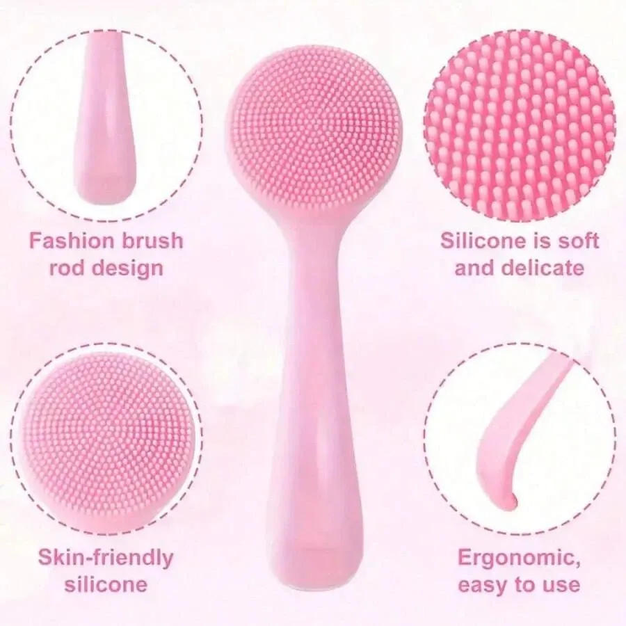 Brosses de nettoyage du visage en silicone, présentation du produit