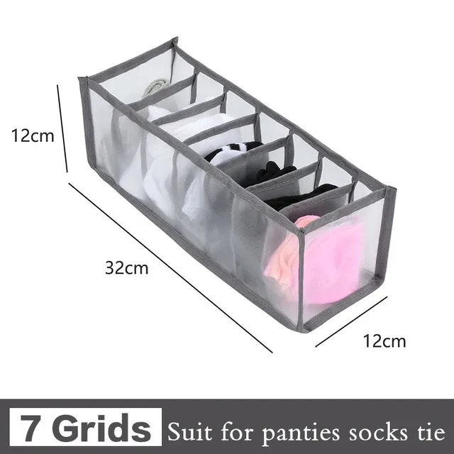 Organisateur de tiroir pour sous-vêtements, boîte de rangement pliable, organisateurs de placard, diviseur de tiroir, boîtes de rangement pour sous-vêtements, chaussettes, soutien-gorge 21
