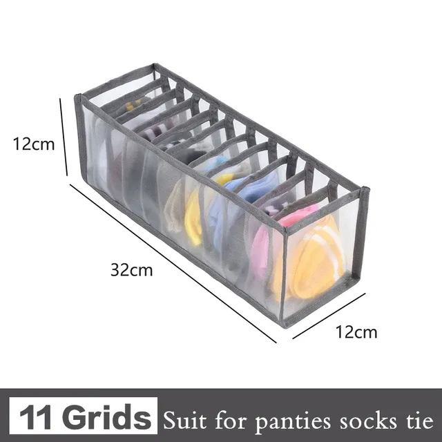 Organisateur de tiroir pour sous-vêtements, boîte de rangement pliable, organisateurs de placard, diviseur de tiroir, boîtes de rangement pour sous-vêtements, chaussettes, soutien-gorge 18