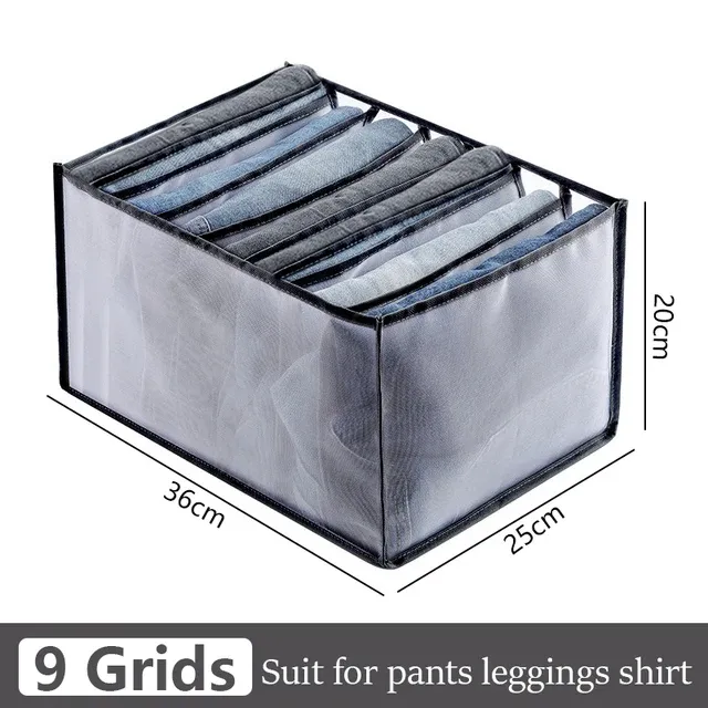 Organisateur de tiroir pour sous-vêtements, boîte de rangement pliable, organisateurs de placard, diviseur de tiroir, boîtes de rangement pour sous-vêtements, chaussettes, soutien-gorge 9