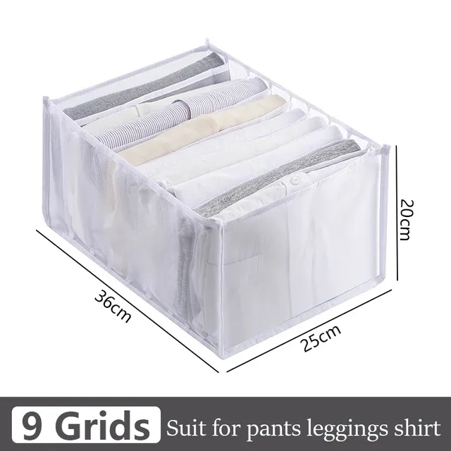 Organisateur de tiroir pour sous-vêtements, boîte de rangement pliable, organisateurs de placard, diviseur de tiroir, boîtes de rangement pour sous-vêtements, chaussettes, soutien-gorge 8