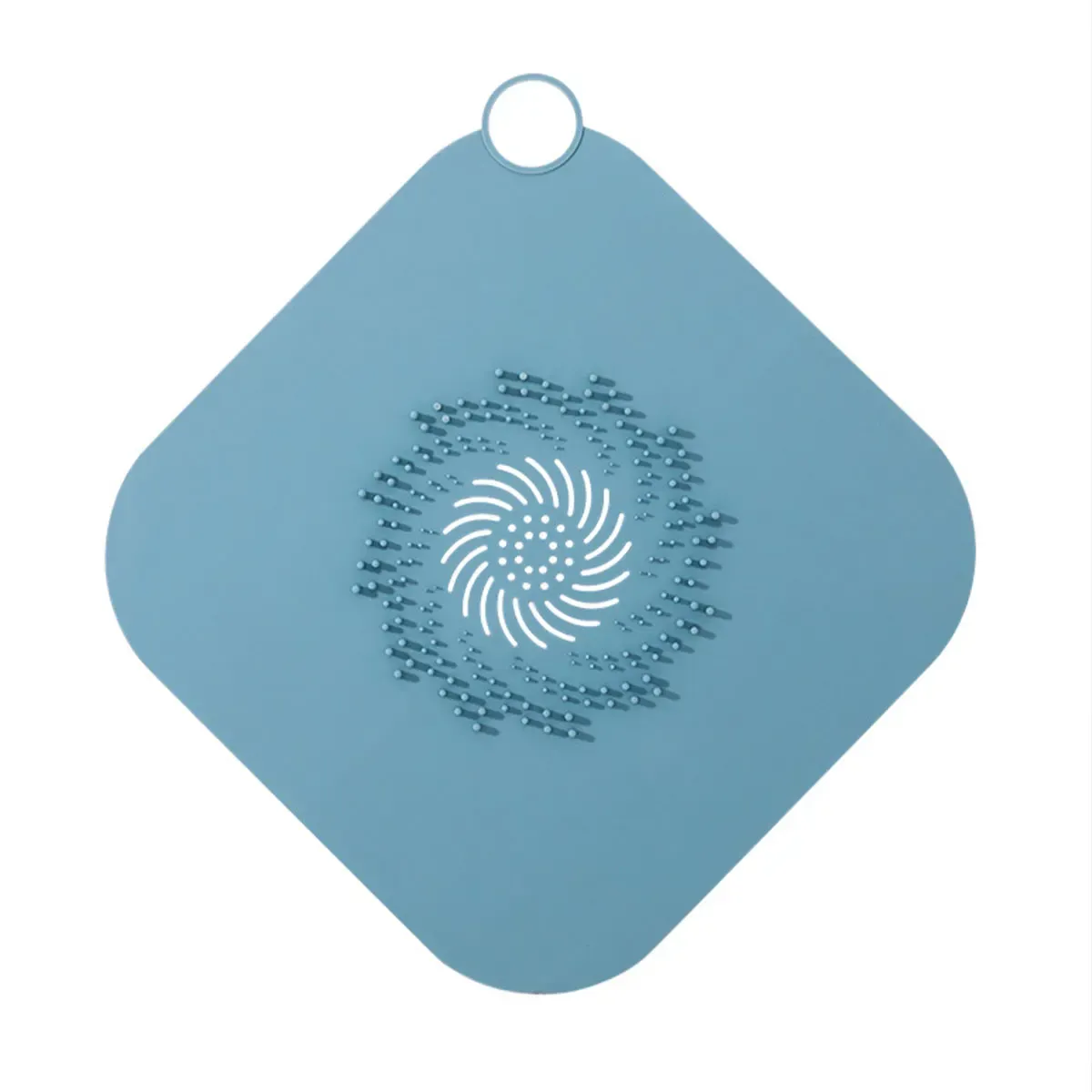 Filtre de vidange de sol en silicone, 28 x 28 cm, avec capture-cheveux pour douche et baignoire 4