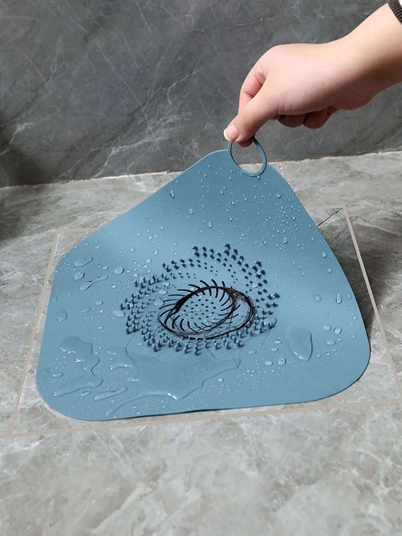 Filtre de vidange de sol en silicone, vue rapprochée