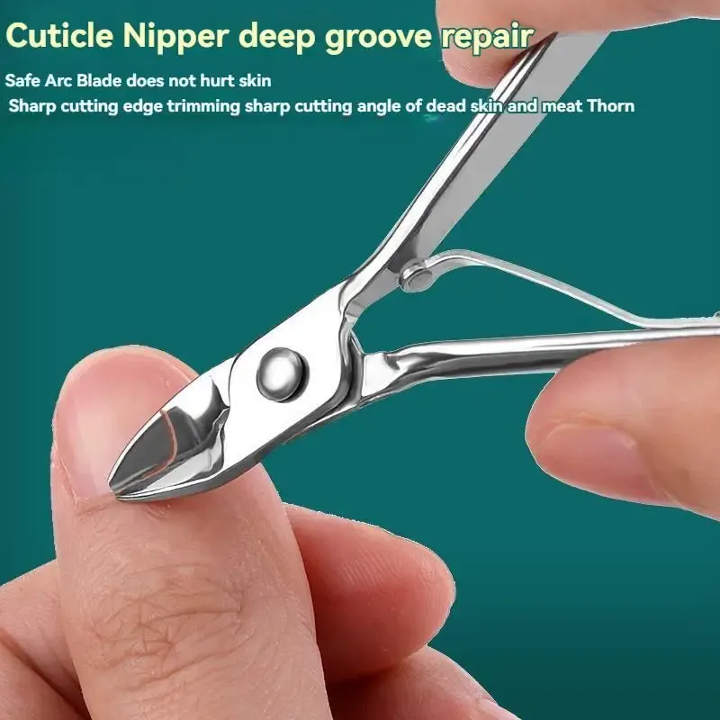 Ensemble de manucure 19 pièces en acier inoxydable : ciseaux à ongles, coupe-ongles et pince à cuticules 3