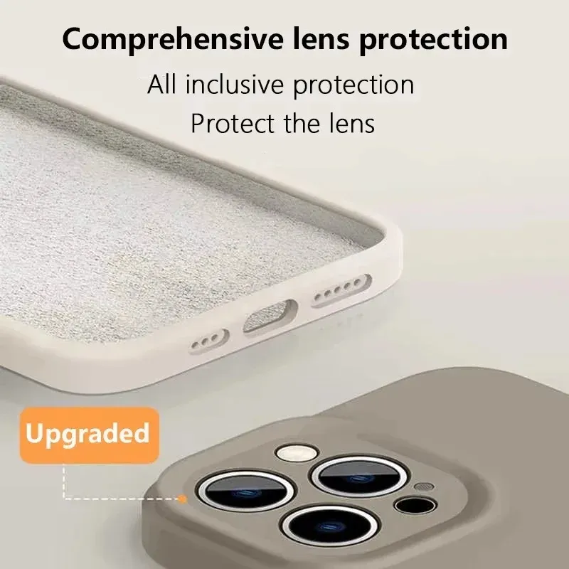 Coque magnétique de luxe compatible MagSafe pour iPhone 16 Plus, 15, 14, 13, 17 et 18 Pro Max, en silicone liquide 4
